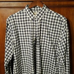 Large Tall Navy Gingham J. Crew